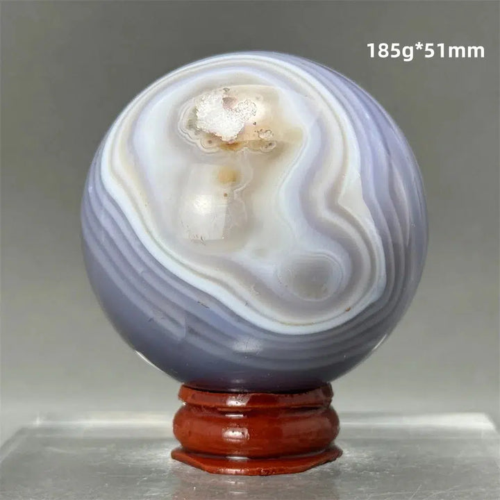 Blue Striped Agate Sphere