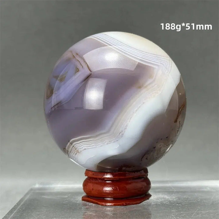 Blue Striped Agate Sphere