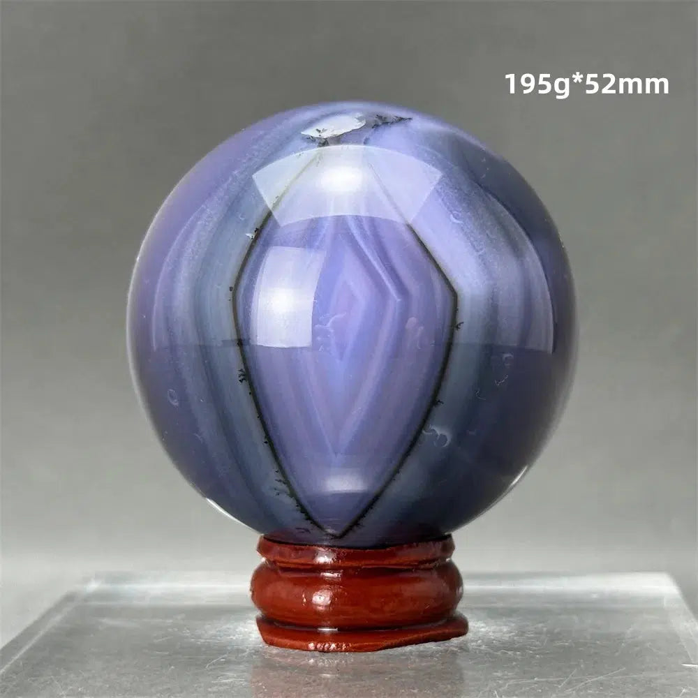 Blue Striped Agate Sphere