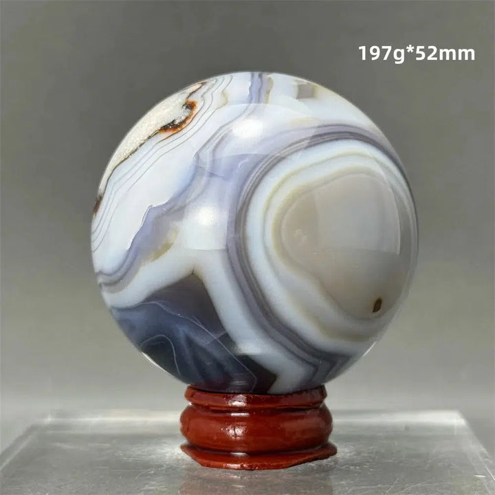 Blue Striped Agate Sphere