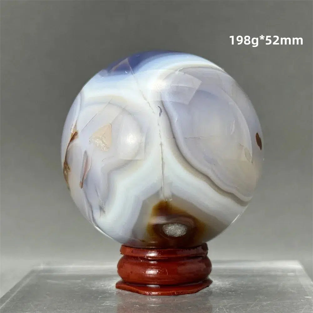 Blue Striped Agate Sphere