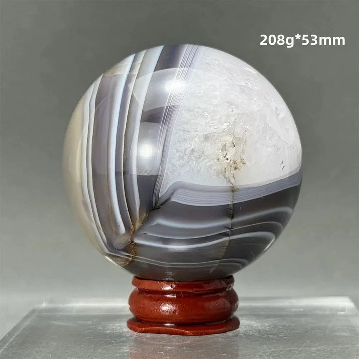 Blue Striped Agate Sphere