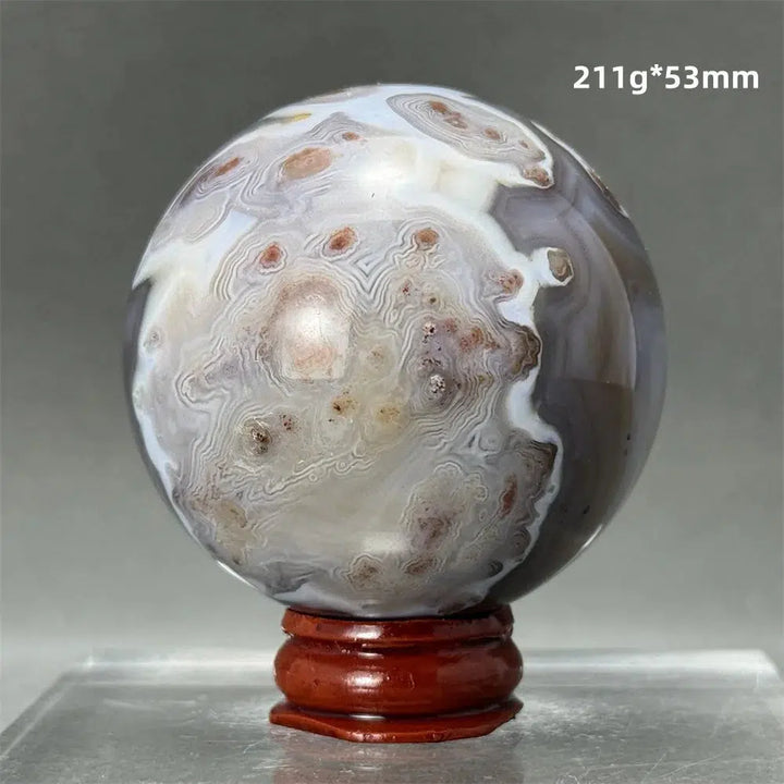 Blue Striped Agate Sphere