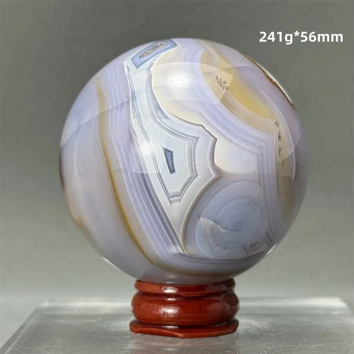 Blue Striped Agate Sphere