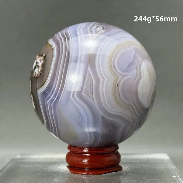 Blue Striped Agate Sphere