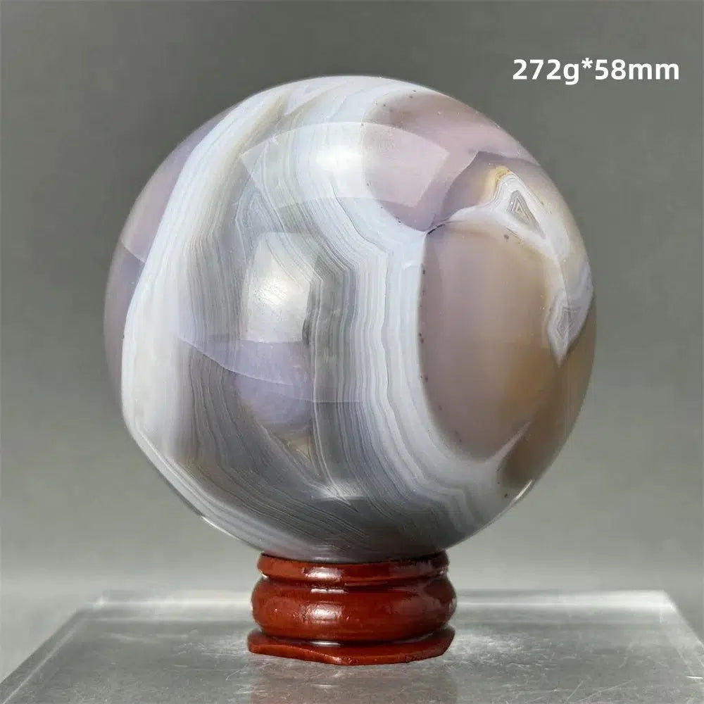 Blue Striped Agate Sphere