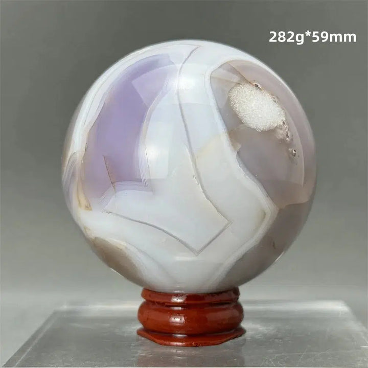 Blue Striped Agate Sphere