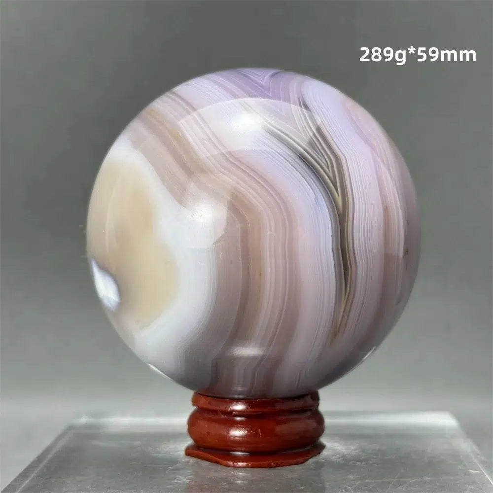 Blue Striped Agate Sphere