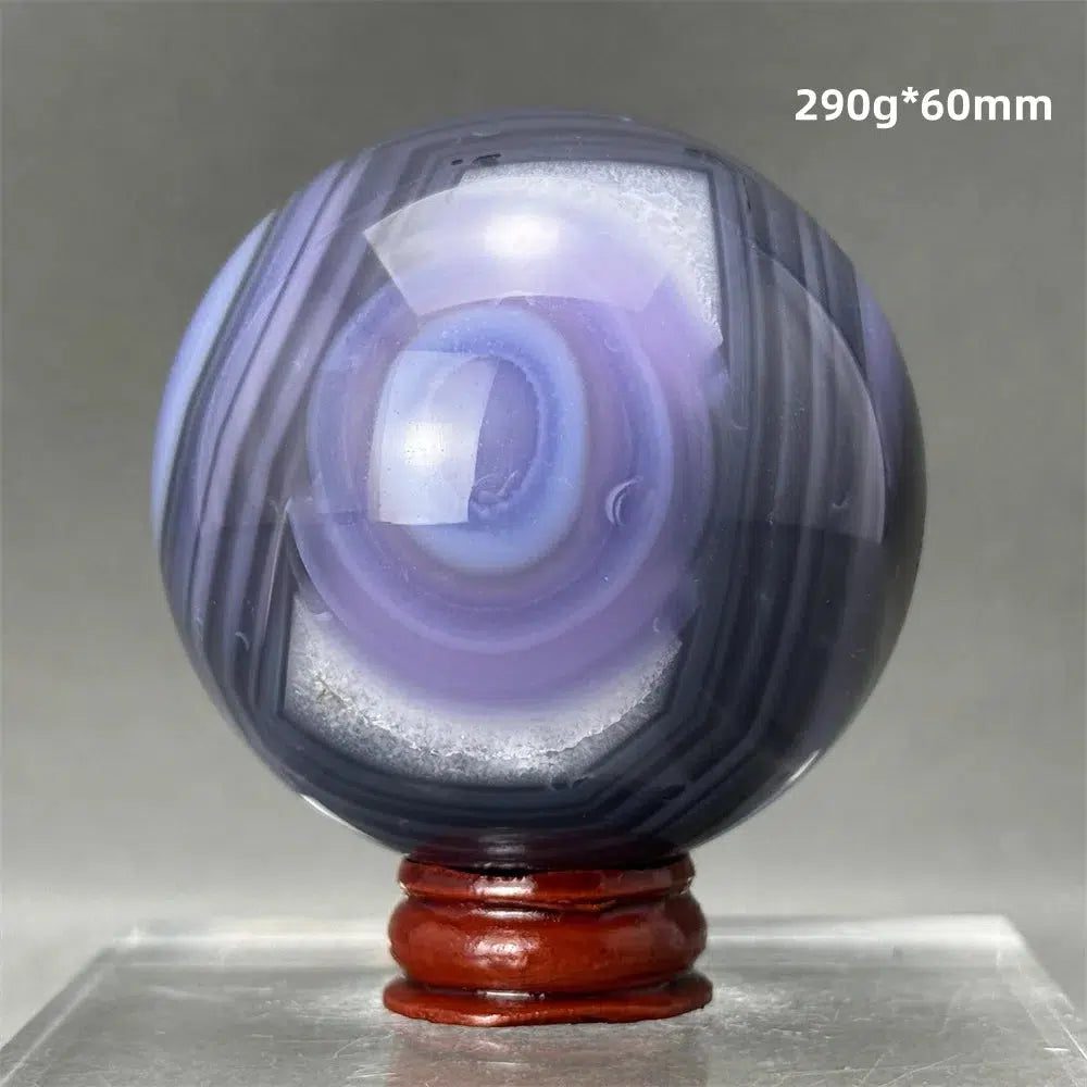 Blue Striped Agate Sphere