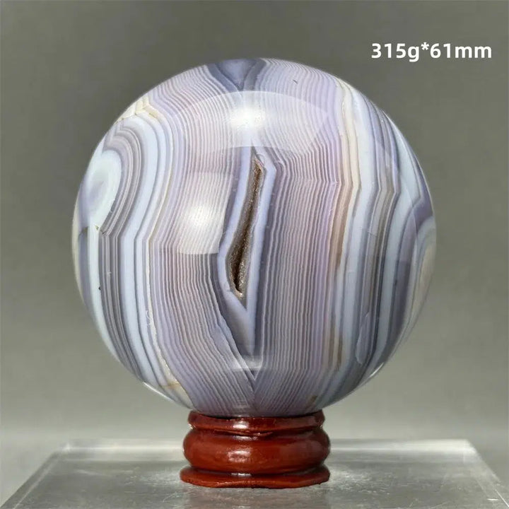 Blue Striped Agate Sphere