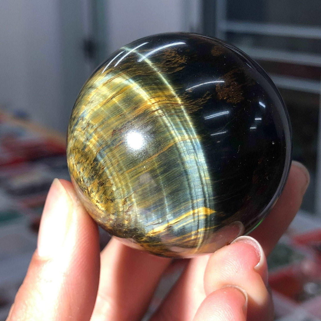 Blue Tiger Eye Crystal Sphere