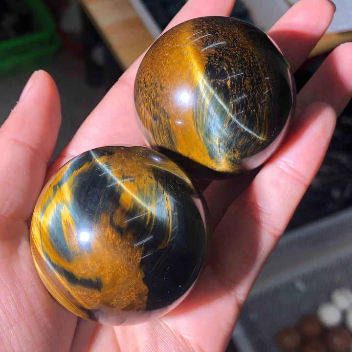 Blue Tiger Eye Crystal Sphere