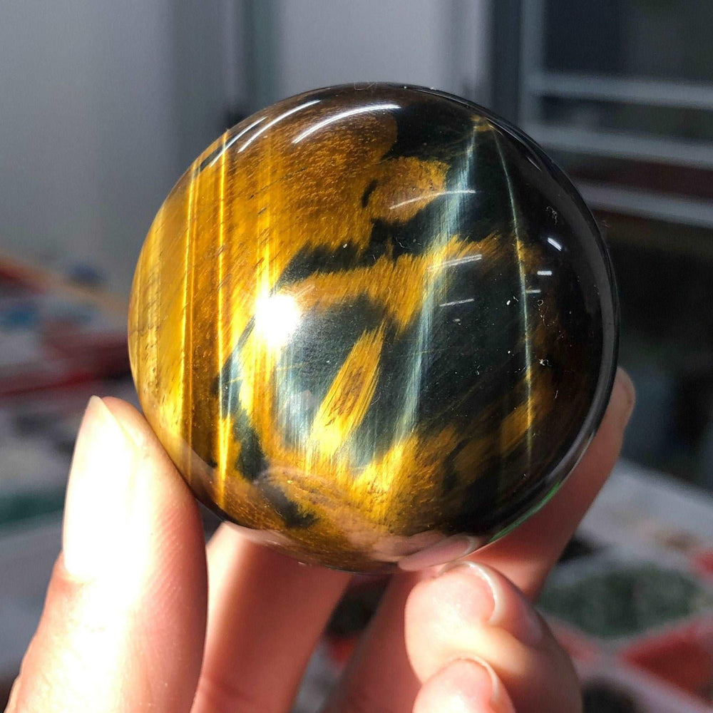 Blue Tiger Eye Crystal Sphere