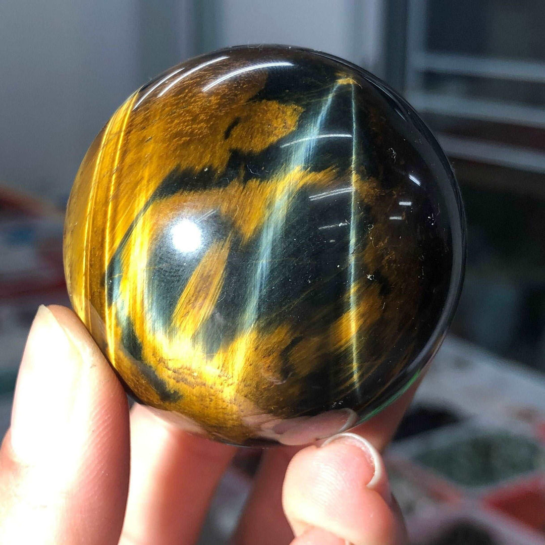 Blue Tiger Eye Crystal Sphere