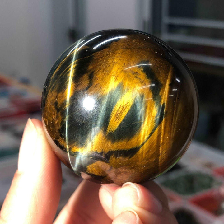 Blue Tiger Eye Crystal Sphere