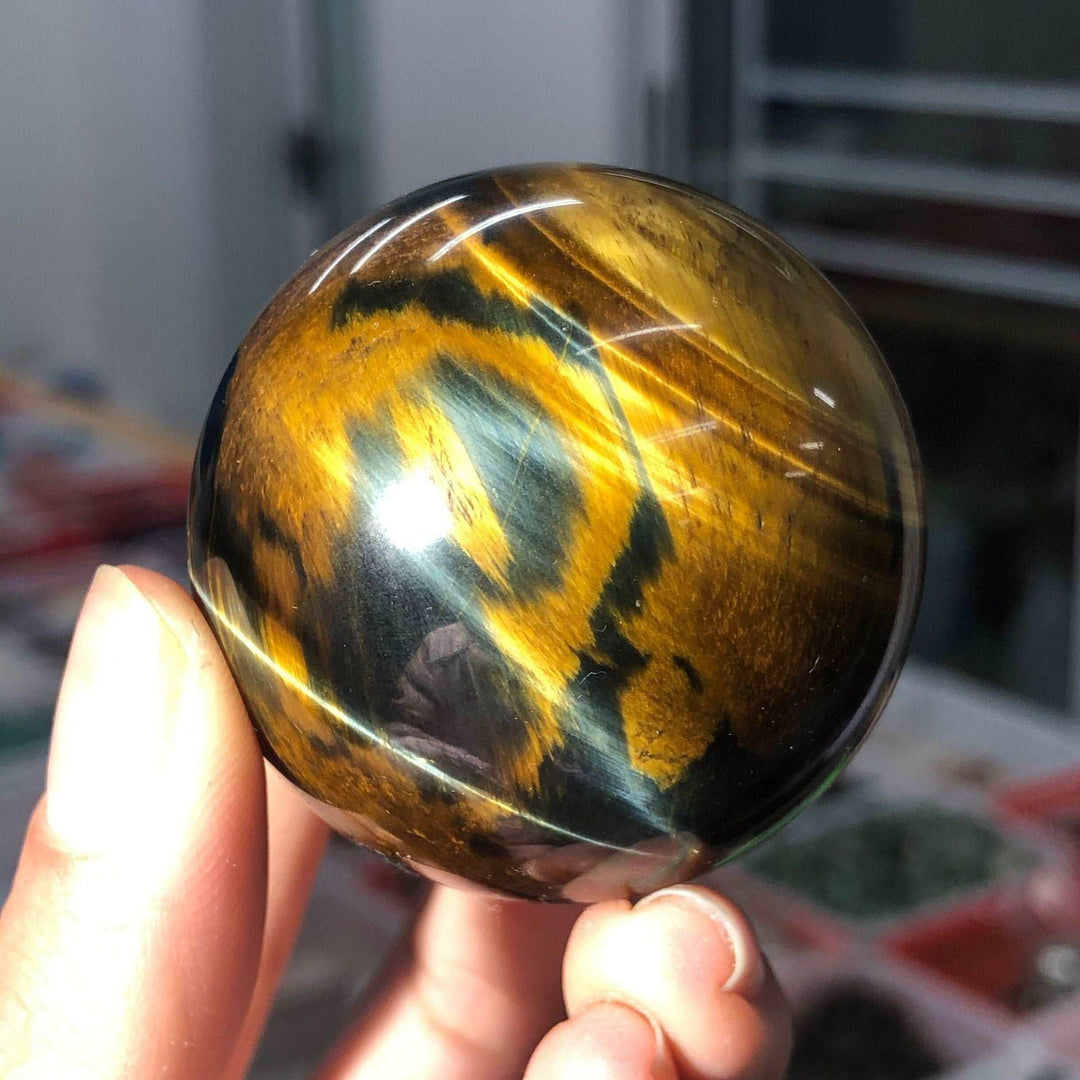 Blue Tiger Eye Crystal Sphere