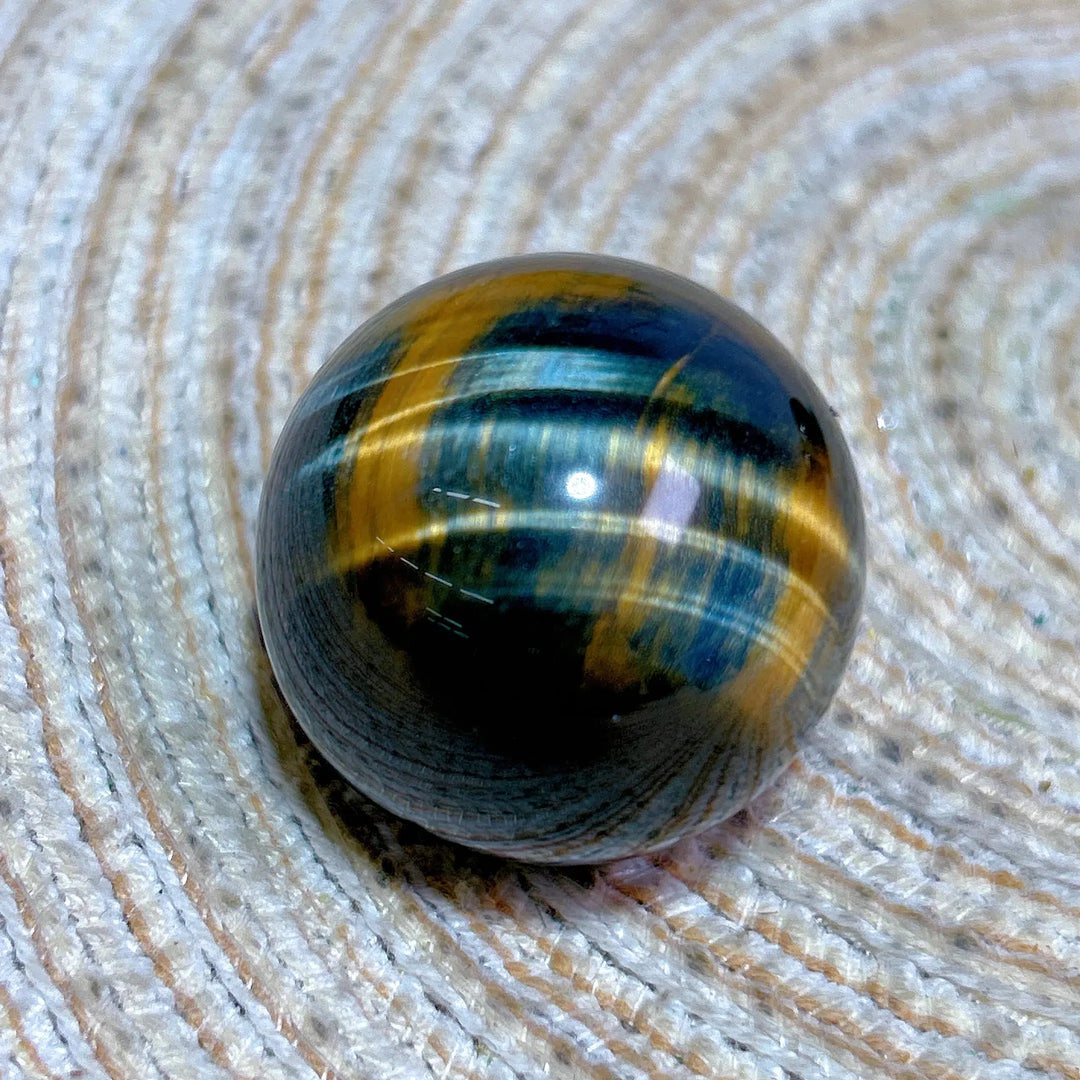 Blue Tiger Eye Flashy Sphere