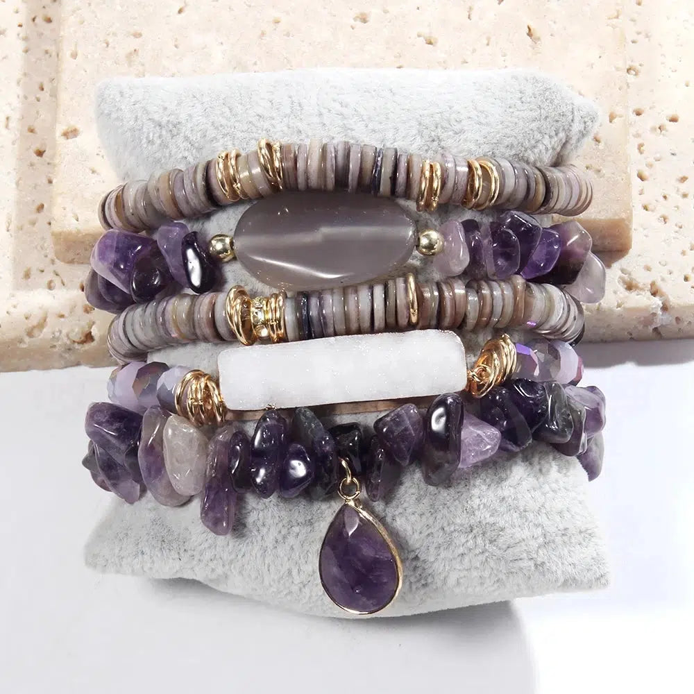 Bohemian 5 Stack Bracelets