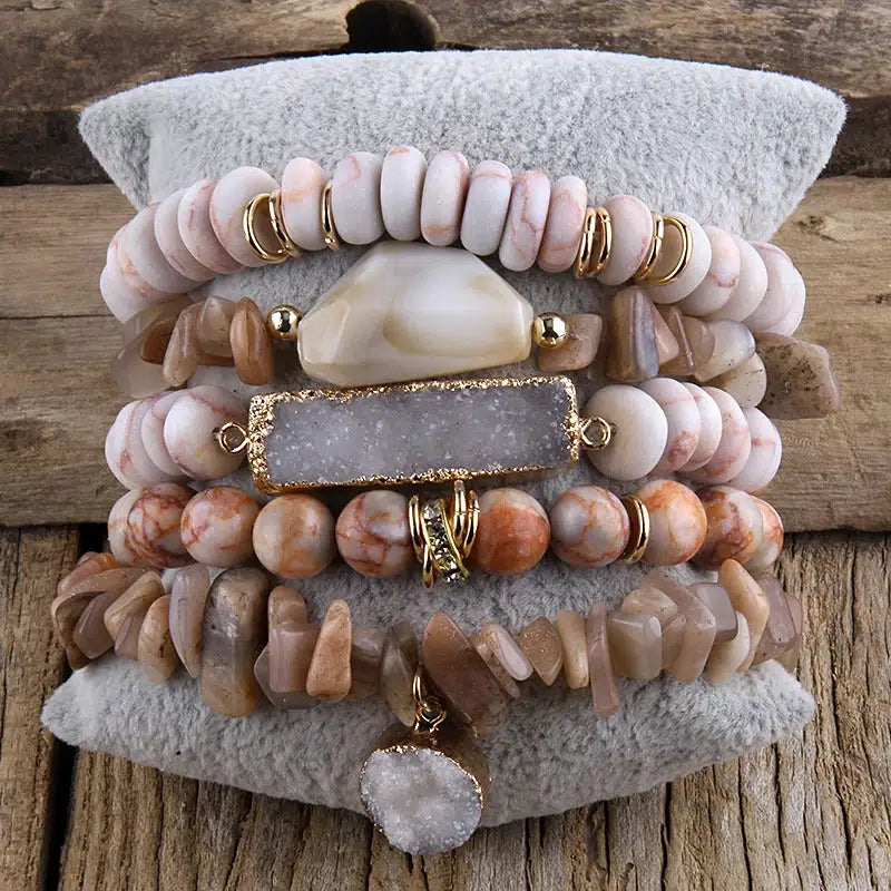 Bohemian 5 Stack Bracelets