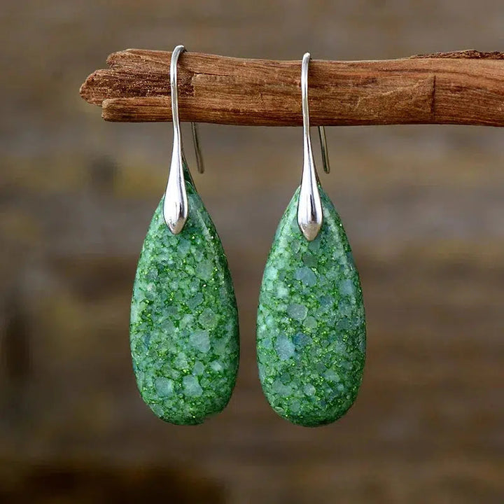 Bohemian Emperor Jasper Pendant Earrings