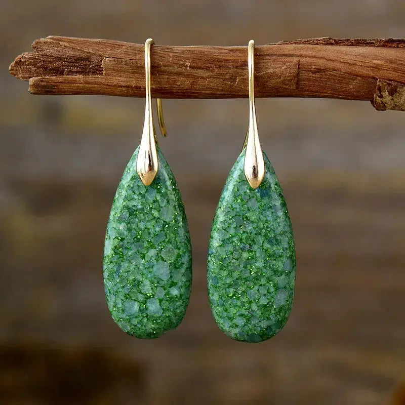 Bohemian Emperor Jasper Pendant Earrings