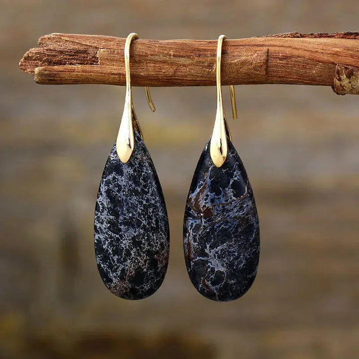 Bohemian Emperor Jasper Pendant Earrings