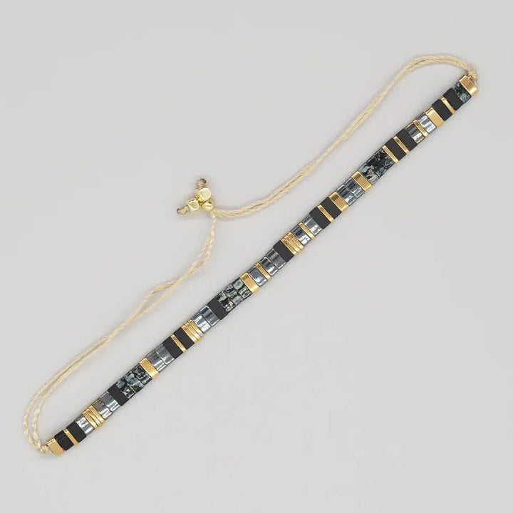 Bohemian Tila Beads Adjustable Bracelet