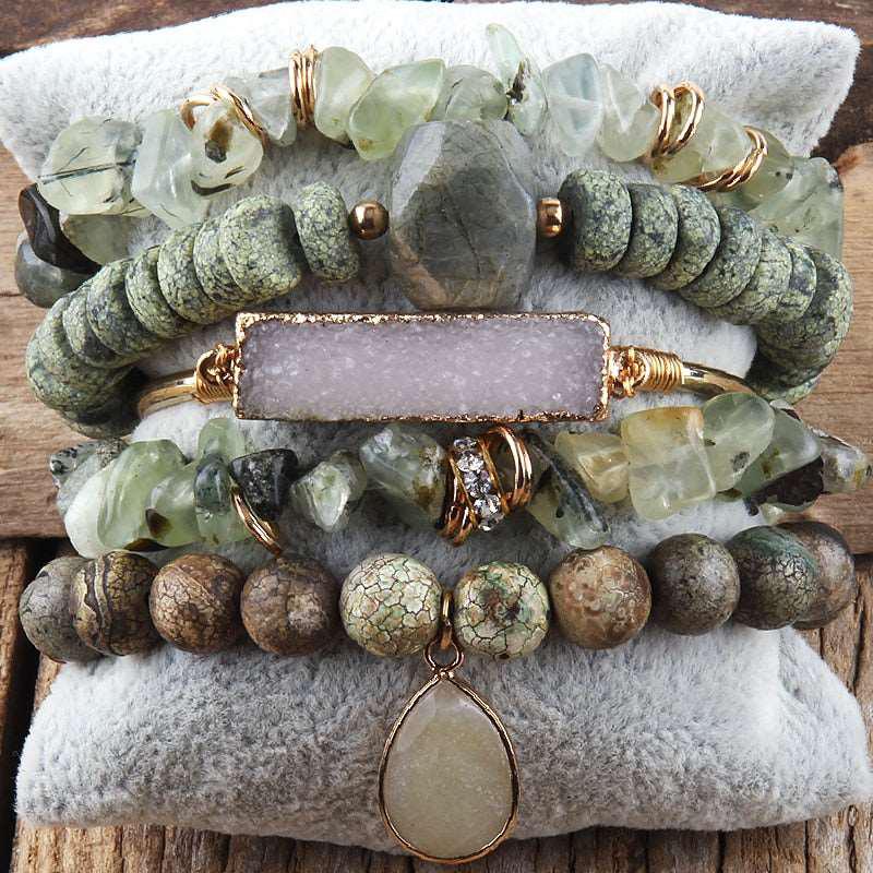 Boho Beaded Bracelet Sets 5pc Stack Bracelets