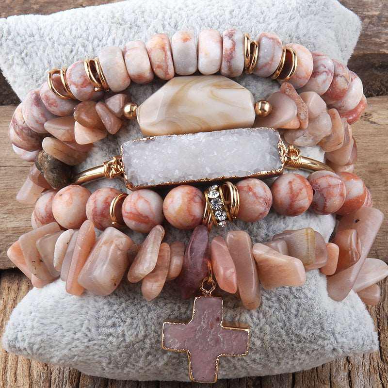 Boho Beaded Bracelet Sets 5pc Stack Bracelets