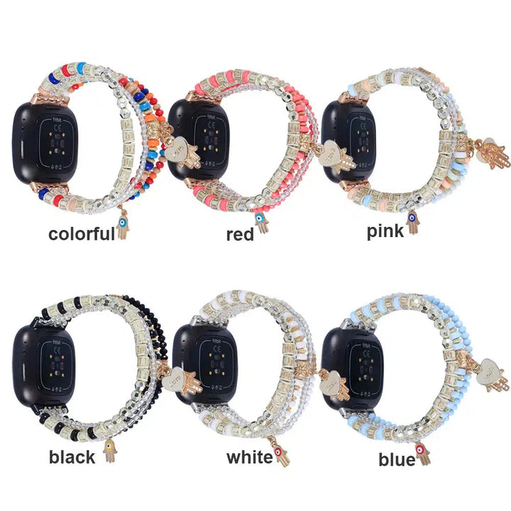 Boho Beaded Watchband for Fitbit, Versa Sense