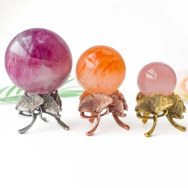 Boho Crystal Sphere Stand