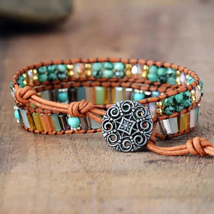 Boho Crystal Wrap Bracelet