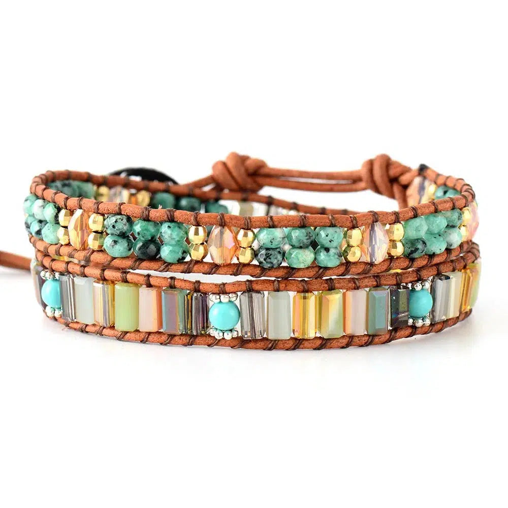 Boho Crystal Wrap Bracelet