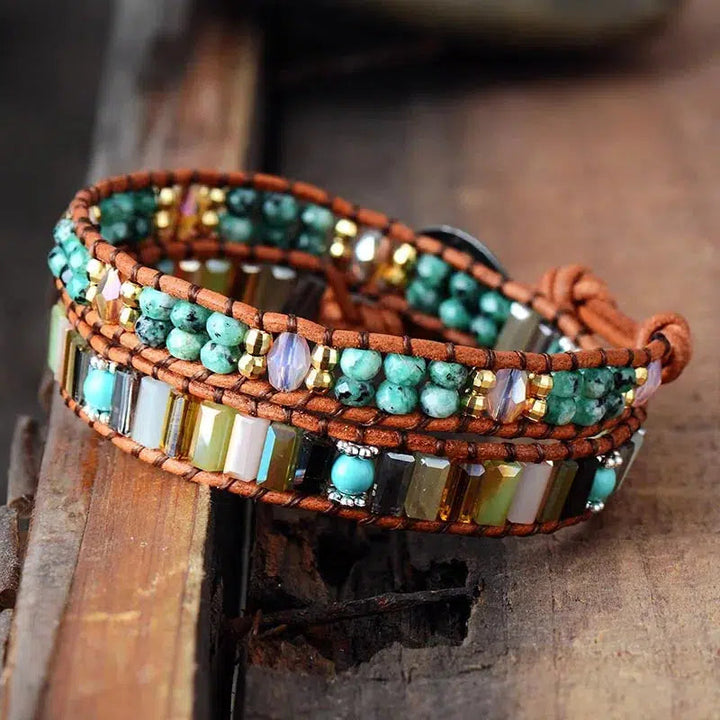 Boho Crystal Wrap Bracelet