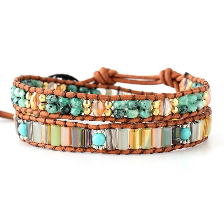 Boho Crystal Wrap Bracelet