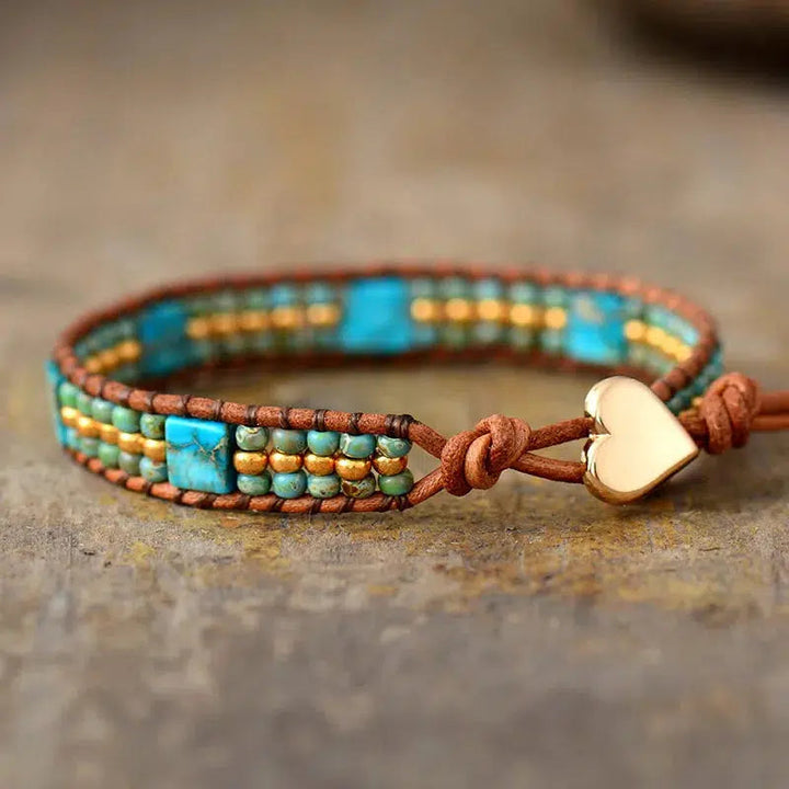 Boho Women Leather Wrap Bracelet