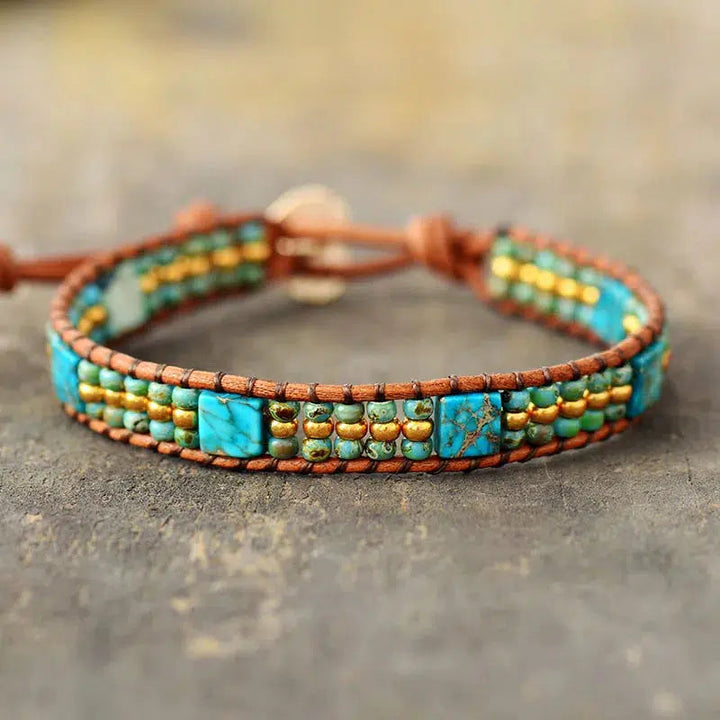 Boho Women Leather Wrap Bracelet