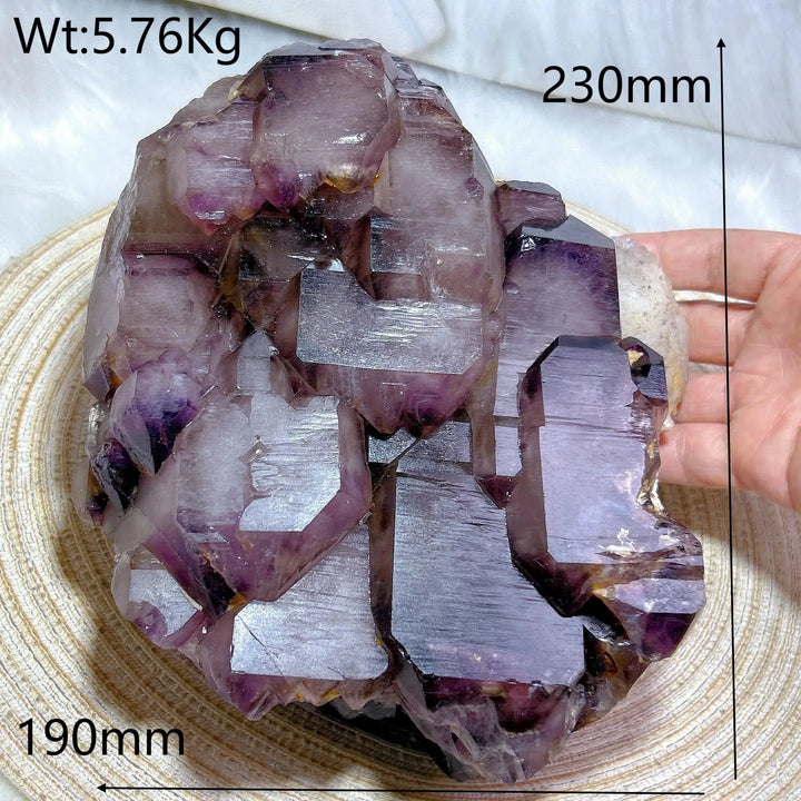 Brazilian Amethyst Cluster Large Skeletal Raw Point Rare Large Size