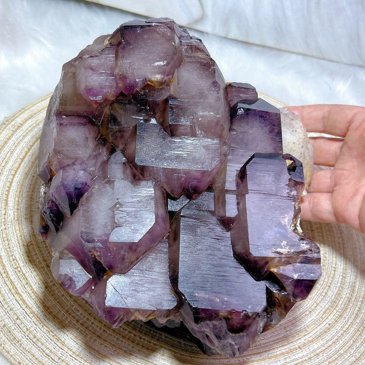 Brazilian Amethyst Cluster Large Skeletal Raw Point Rare Large Size