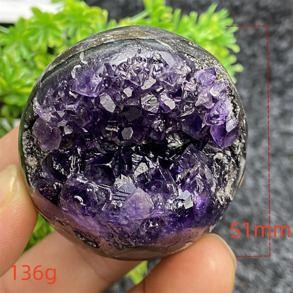 Brazilian Amethyst Drusy Sphere