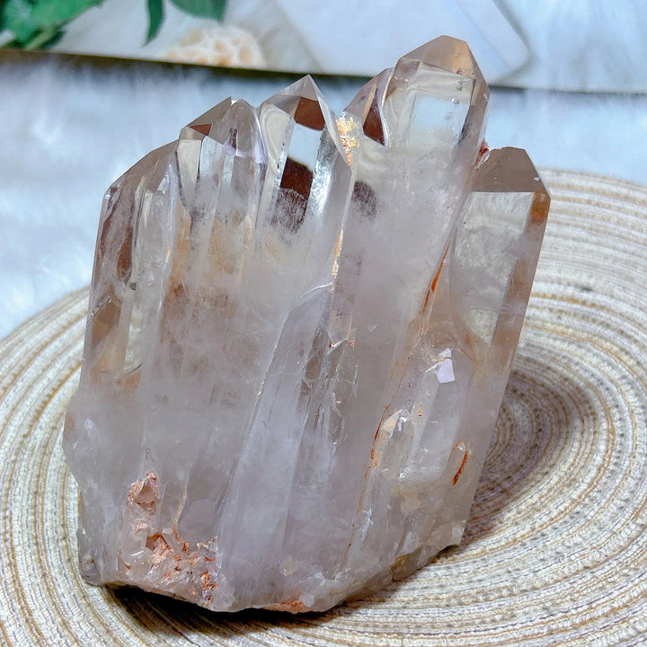 Brazilian Rainbow Clear Quartz 5 Point Tower