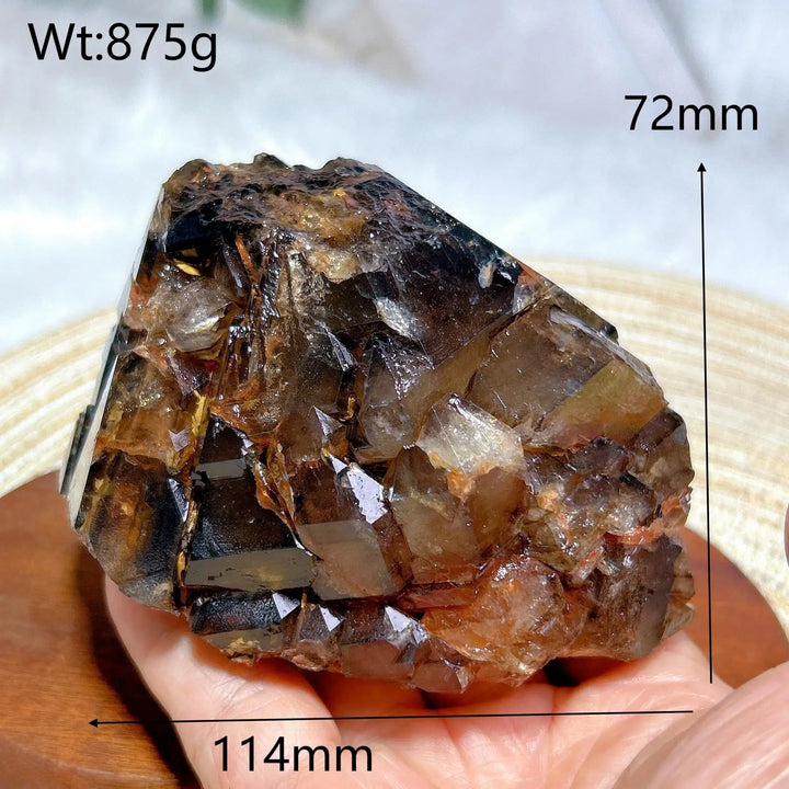 Brazilian Skeletal Black Quartz Cluster