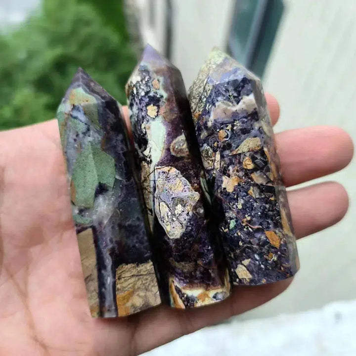 Brecciated Fluorite Jasper Tower