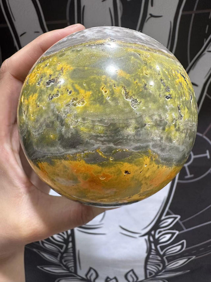 Bumblebee Jasper Crystal Sphere