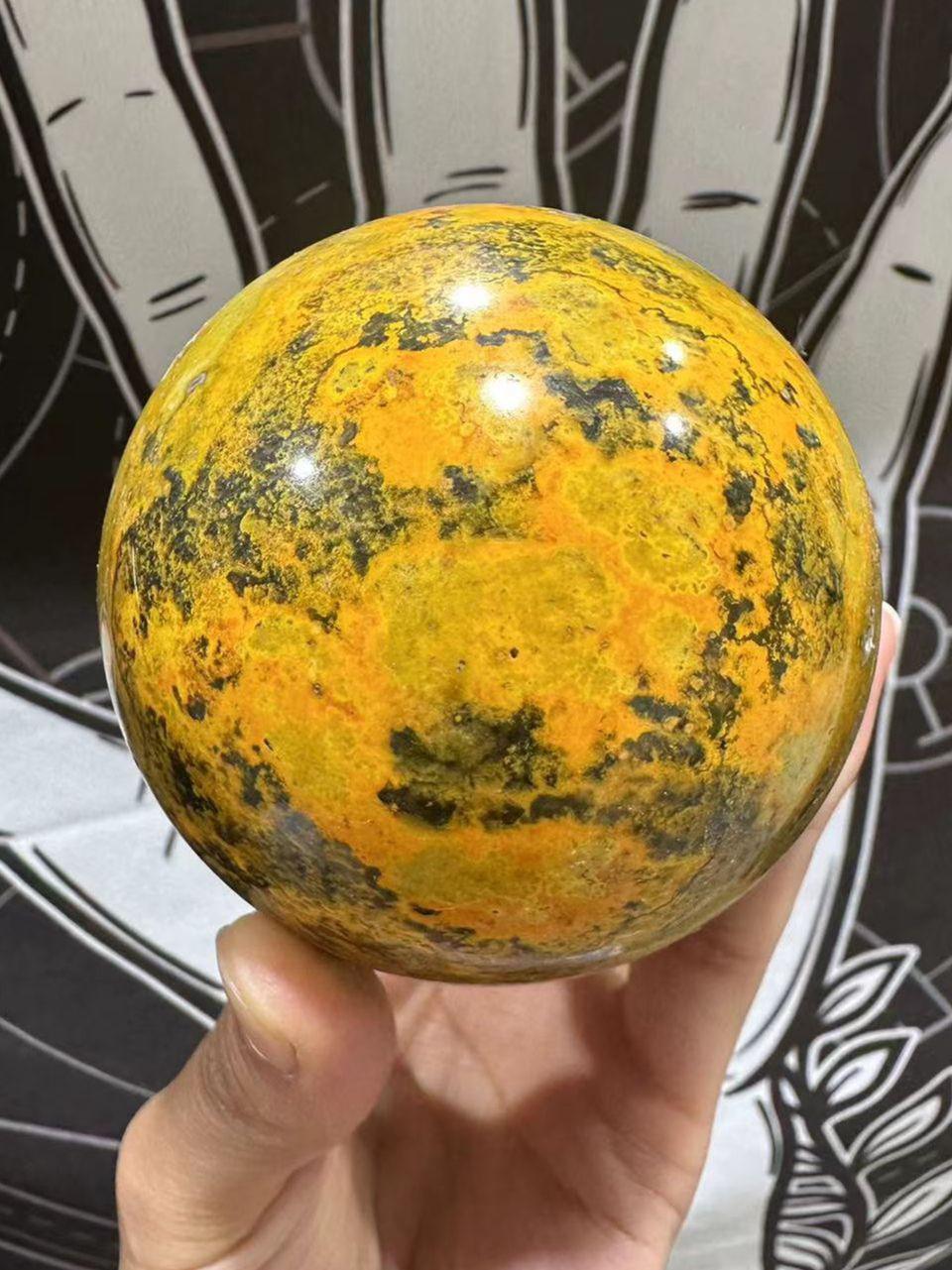 Bumblebee Jasper Crystal Sphere