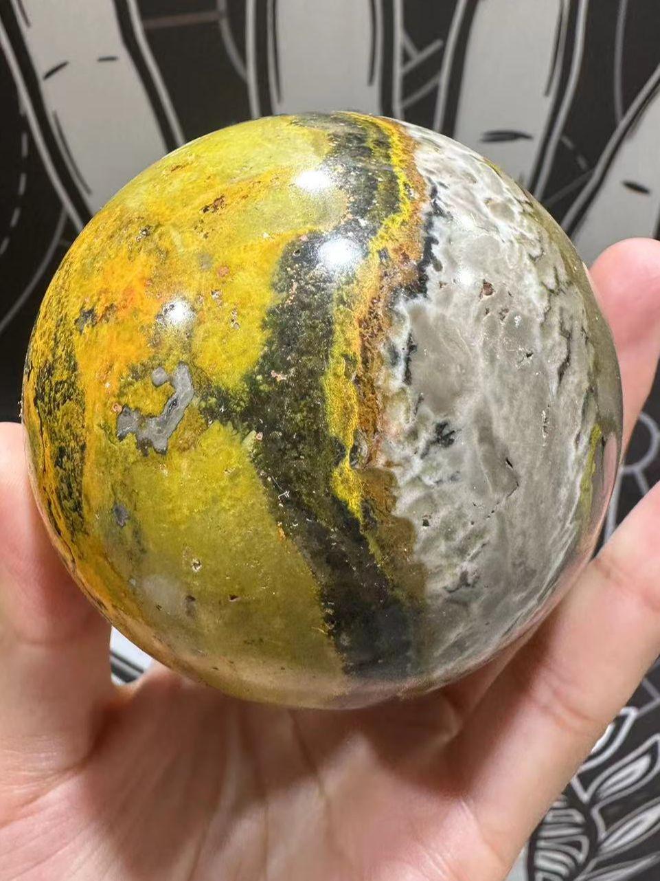 Bumblebee Jasper Crystal Sphere