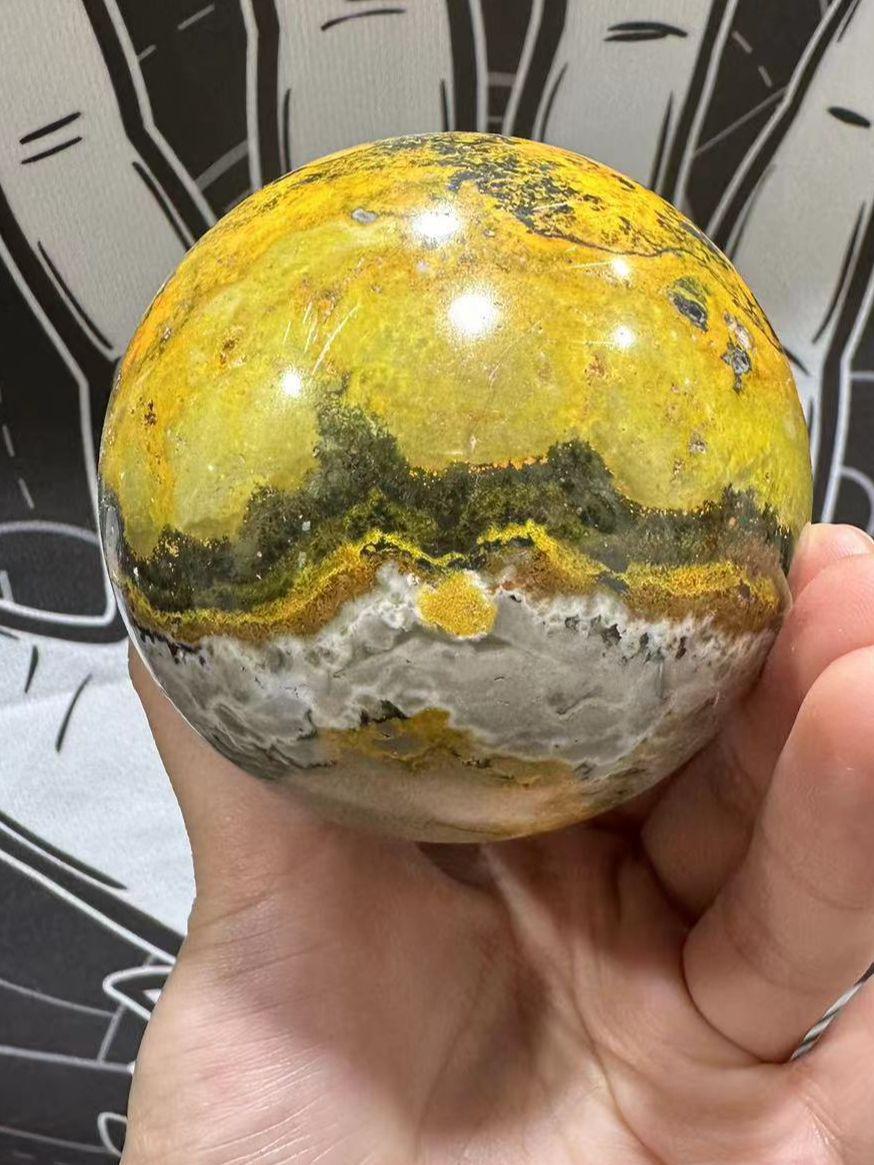 Bumblebee Jasper Crystal Sphere