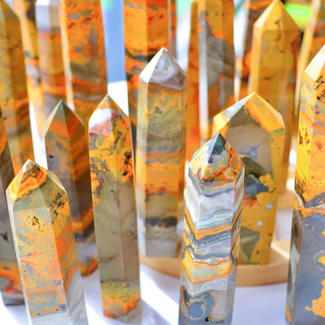 Bumblebee Jasper Crystal Tower