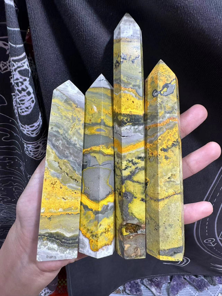 Bumblebee Jasper Crystal Tower