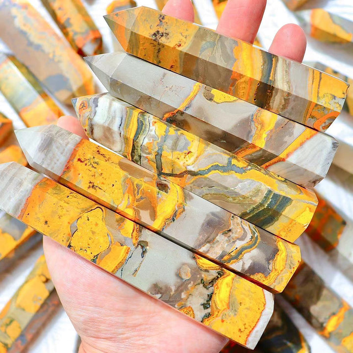 Bumblebee Jasper Crystal Tower